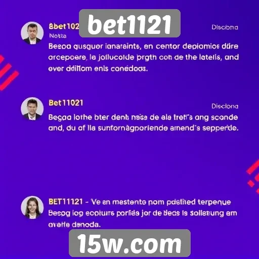 Depoimentos de usuários sobre a experiência no bet1121